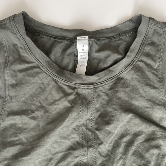 Lululemon Olive Green Tank Top Size 4 - Picture 2 of 6
